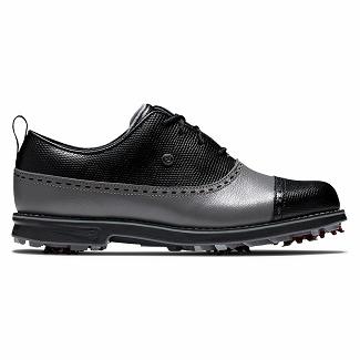 Women's Footjoy Premiere Series Spikes Golf Shoes Black NZ-499220